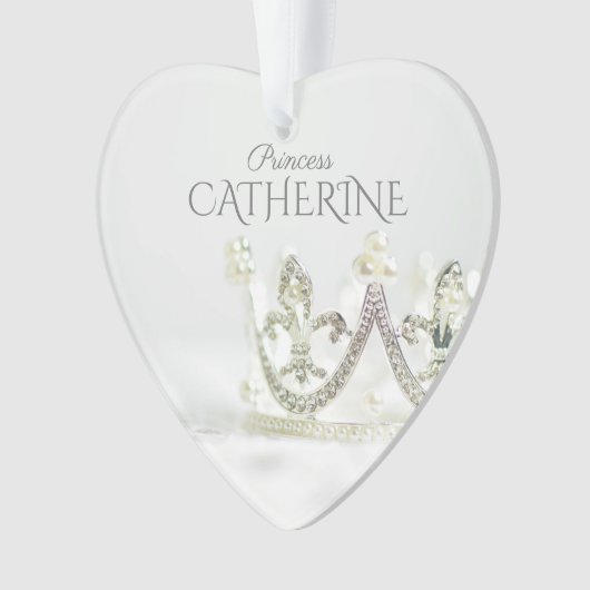 Silver Princess Crown Ornament (Vorderseite)