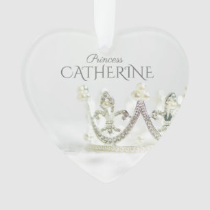 Silver Princess Crown Ornament