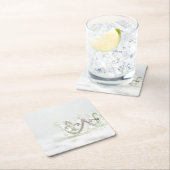 Silver Princess Crown Rechteckiger Pappuntersetzer (Vor Ort)