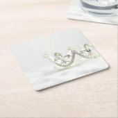 Silver Princess Crown Rechteckiger Pappuntersetzer (angewinkelt)