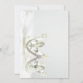 Silver Princess Elegante Modernes 16 . Geburtstag Einladung (Rückseite)