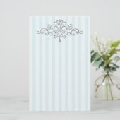 Silver Princess Filigree Briefpapier (Stehend Vorderseite)
