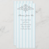 Silver Princess Filigree Einladung (Vorne/Hinten)