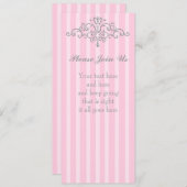 Silver Princess Filigree Einladung (Vorne/Hinten)