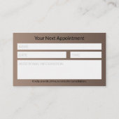 Silver Professional Caduceus Medical Reminder Terminkarte (Rückseite)