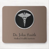 Silver Professional Medical Caduceus - Mousepad (Vorne)