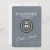 Silver Puerta Vallarta Passport Save The Date (Vorderseite)