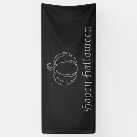 Silver Pumpkin Halloween Banner (Vertikal)