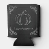 Silver Pumpkin Halloween Dosenkühler (Rückseite)