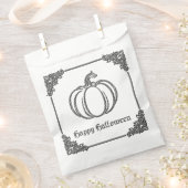 Silver Pumpkin Halloween Geschenktütchen (Ausgeschnitten)