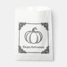 Silver Pumpkin Halloween Geschenktütchen