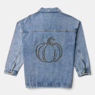 Silver Pumpkin Halloween Jeansjacke