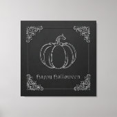 Silver Pumpkin Halloween Leinwanddruck (Vorderseite)