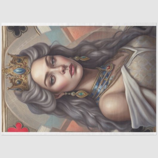 Silver Queen Decoupage Paper Seidenpapier (Vorderseite)