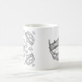 Silver Queen of Hearts Kronen Tiara Tasse (Mittel)