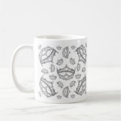 Silver Queen of Hearts Kronen Tiara Tasse (Links)