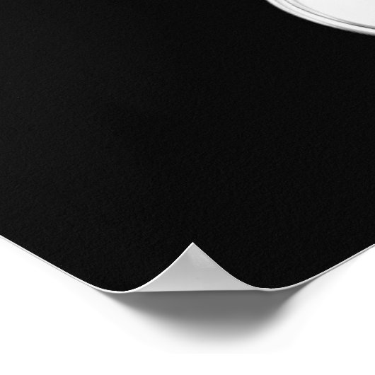 Silver Question Mark Poster (Ecke)