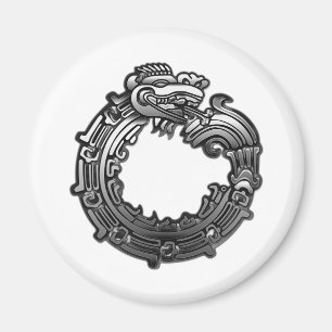 Silver Quetzalcoatl Magnet