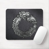 Silver Quetzalcoatl Mousepad (Mit Mouse)