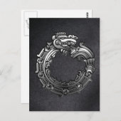 Silver Quetzalcoatl Postkarte (Vorne/Hinten)