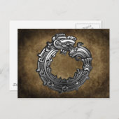 Silver Quetzalcoatl Postkarte (Vorne/Hinten)