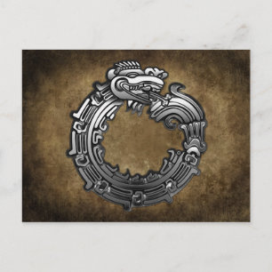 Silver Quetzalcoatl Postkarte