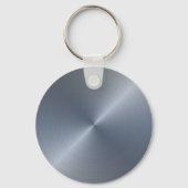 Silver Radial Metallic Script Name Schlüsselanhänger (Rückseite)