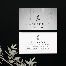 Silver Rain Hairstylist Visitenkarte