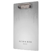 Silver Rain Personalisiert Klemmbrett (Links)
