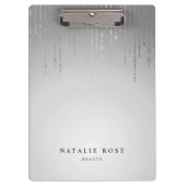 Silver Rain Personalisiert Klemmbrett (Vorderseite)