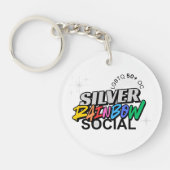 Silver Rainbow Keychain Schlüsselanhänger (Vorderseite)