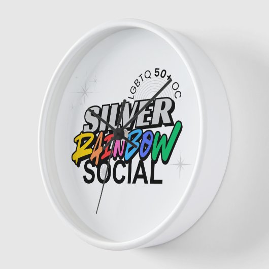 Silver Rainbow Keychain Uhr (Winkel)