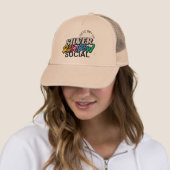 Silver Rainbow Social Trucker Hat Truckerkappe (Beispiel)