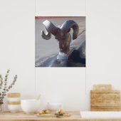 Silver Ram Poster (Küche)