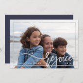 Silver Refreude | Moderne Typografie mit Ihrem Fot (Vorne/Hinten)