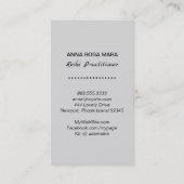 *~* Silver Reiki Practitioner Master Symbol Grau Visitenkarte (Rückseite)
