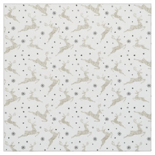 Silver Reindeers Stoff