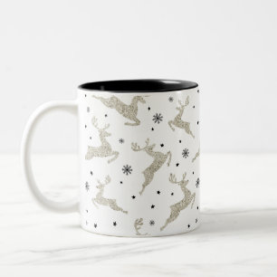 Silver Reindeers Zweifarbige Tasse