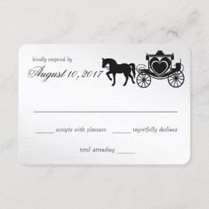 Silver Response der Märchen-Beförderung RSVP Karte
