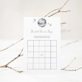 Silver Retro Disco Bingo Brautparty Game