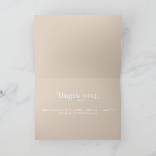 Silver Retro Disco Brautparty Dankeskarte (Innenseite)