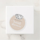 Silver Retro Disco Brautparty Geschenkanhänger (Beispiel)