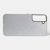 Silver Rexine Texture Digital Artwork Samsung Galaxy Hülle (Rückseite (Horizontal))