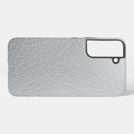 Silver Rexine Texture Digital Artwork Samsung Galaxy Hülle (Rückseite (Horizontal))