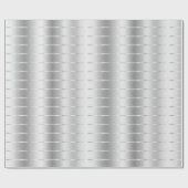 Silver Ribbon Bow Brautparty Geschenkpapier (Flach)