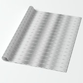 Silver Ribbon Bow Brautparty Geschenkpapier (Ungerollt)