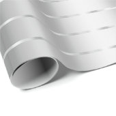 Silver Ribbon Bow Brautparty Geschenkpapier (Rolleneckpunkt)