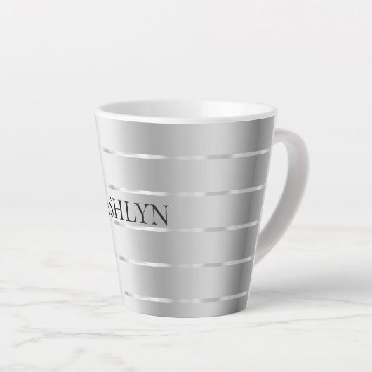 Silver Ribbon Bow Brautparty Milchtasse (Rechte Ecke)