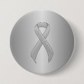 Silver Ribbon Support Awareness Button (Vorderseite)