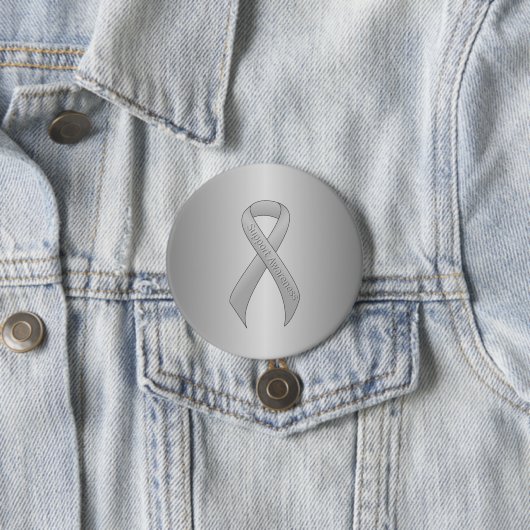 Silver Ribbon Support Awareness Button (Beispiel)